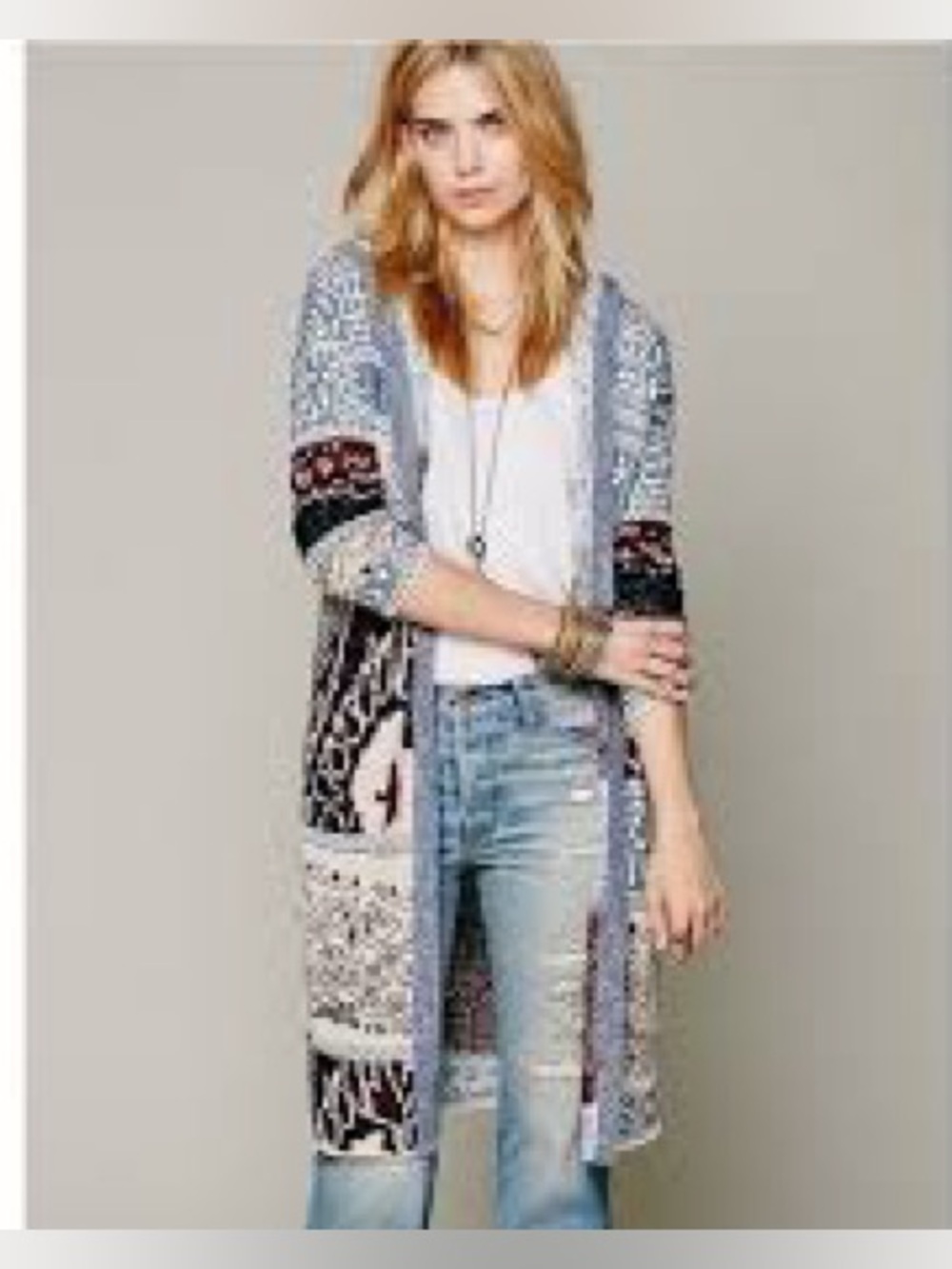 FREE PEOPLE, the Americana linen & wool cardigan!